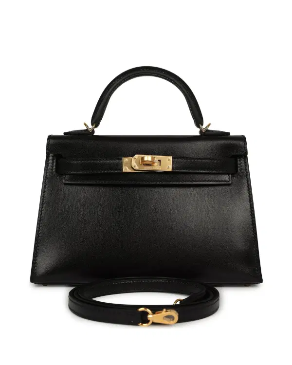 Hermès Mini Kelly Sellier 20, Noir