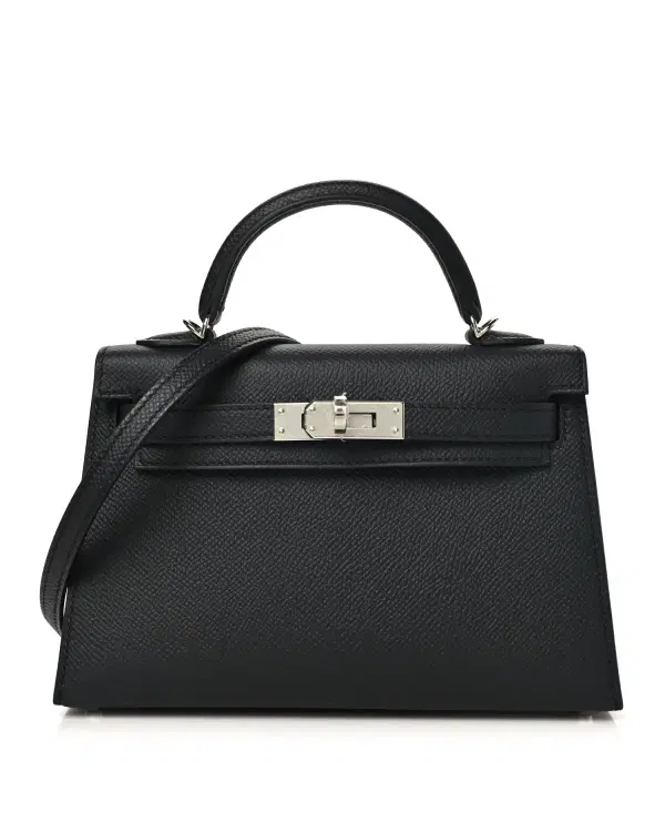 Hermès Mini Kelly Sellier 20, Noir