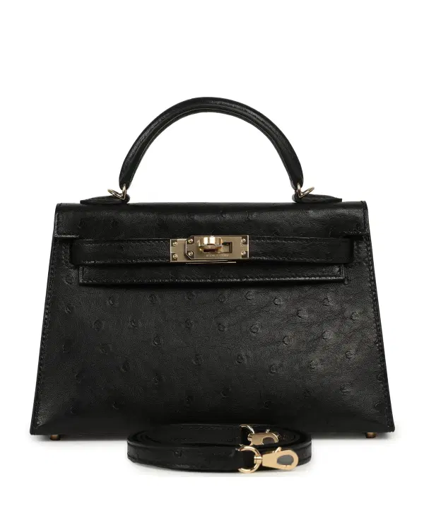 Hermès Mini Kelly Sellier 20, Noir