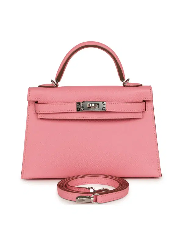 Hermès Mini Kelly Sellier 20, Rose Confetti
