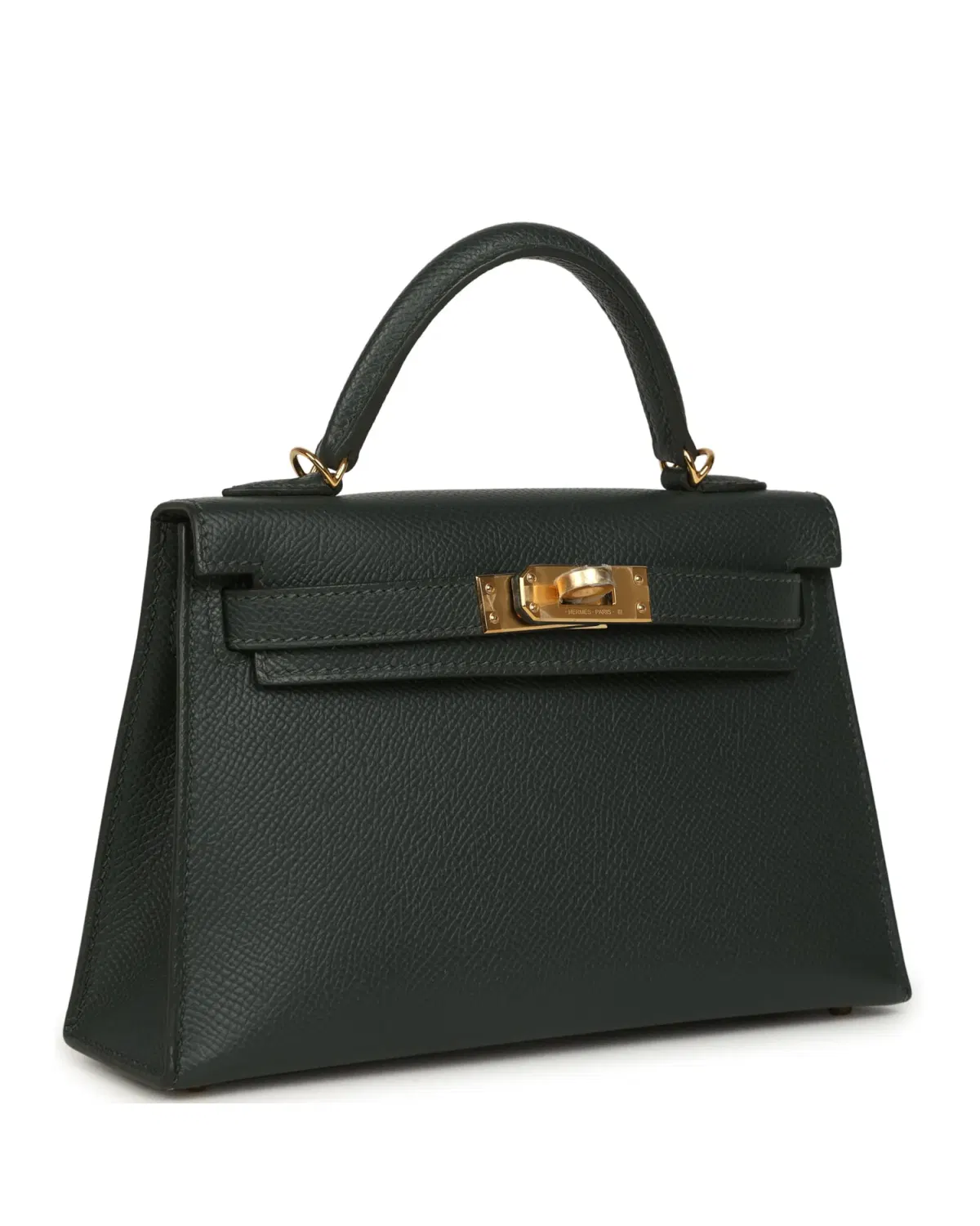 Hermès Mini Kelly Sellier 20, Vert Mangrove