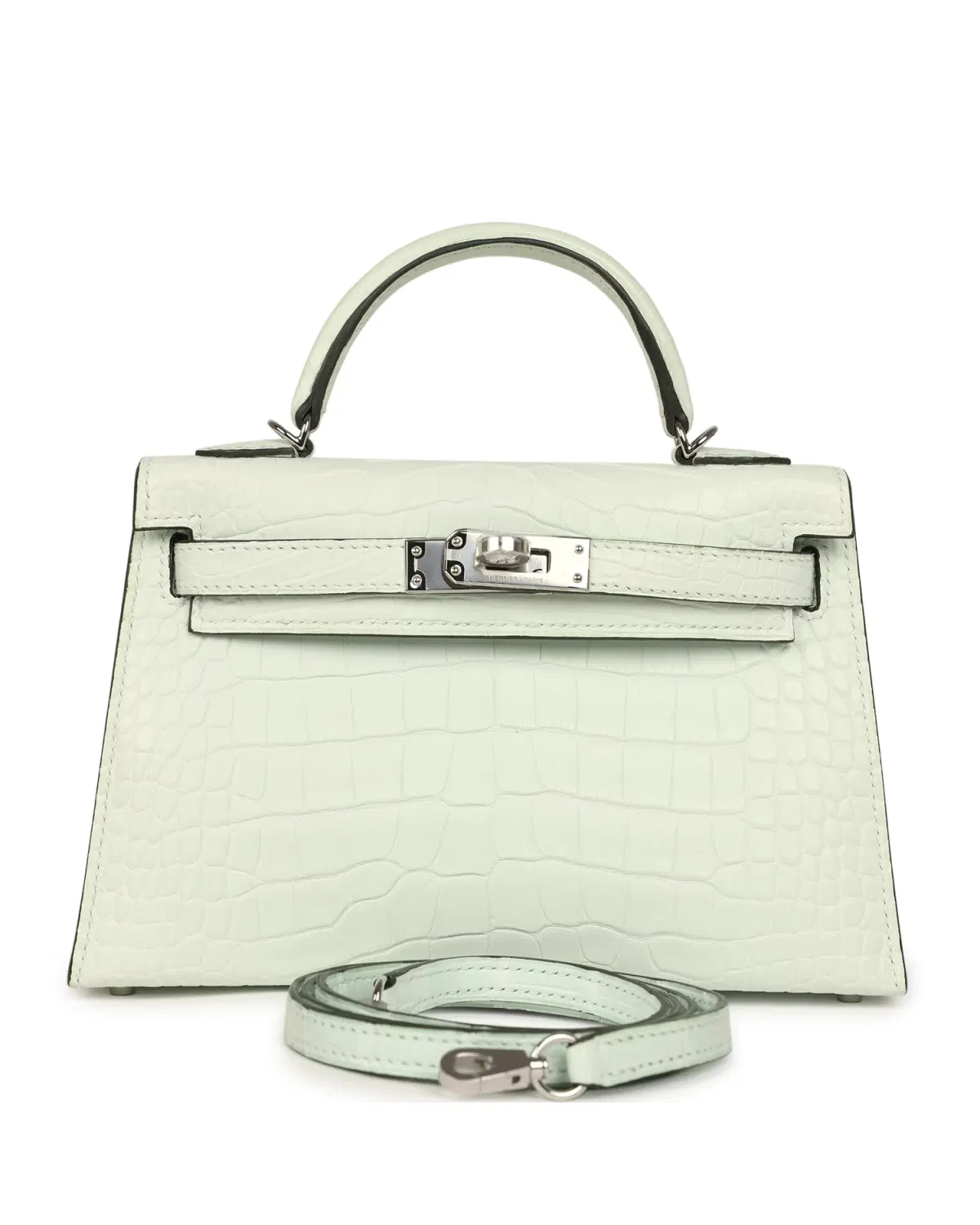 Hermès Mini Kelly Sellier 20, Vert Peppermint