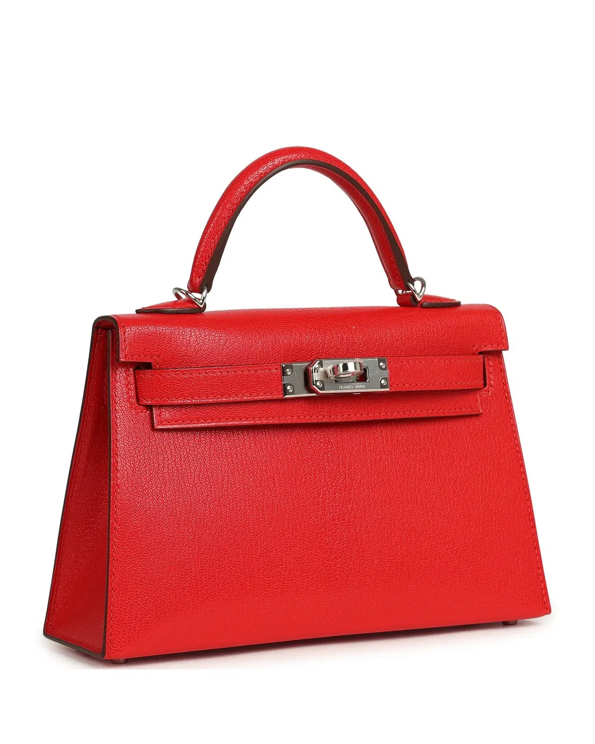 Hermès Mini Kelly Sellier Clou de Cœur 20, Rouge de Cœur