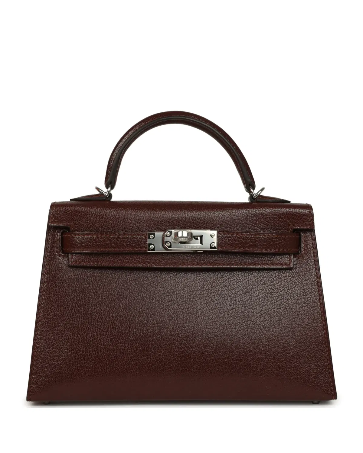 Hermès Mini Kelly Sellier Clou de Cœur 20, Terre