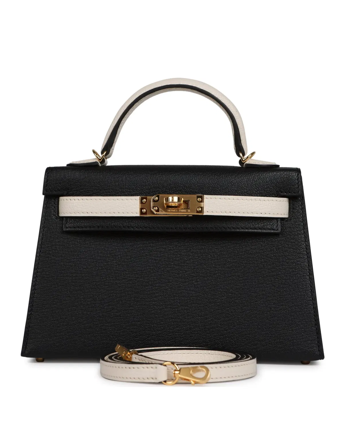 Hermès Mini Kelly Sellier HSS 20, Noir / Nata