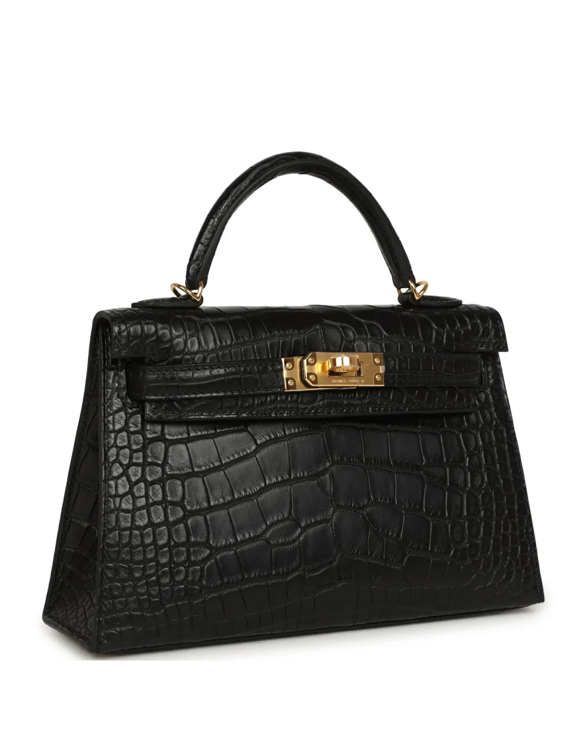 Hermès Mini Kelly Sellier HSS Verso 20, Noir