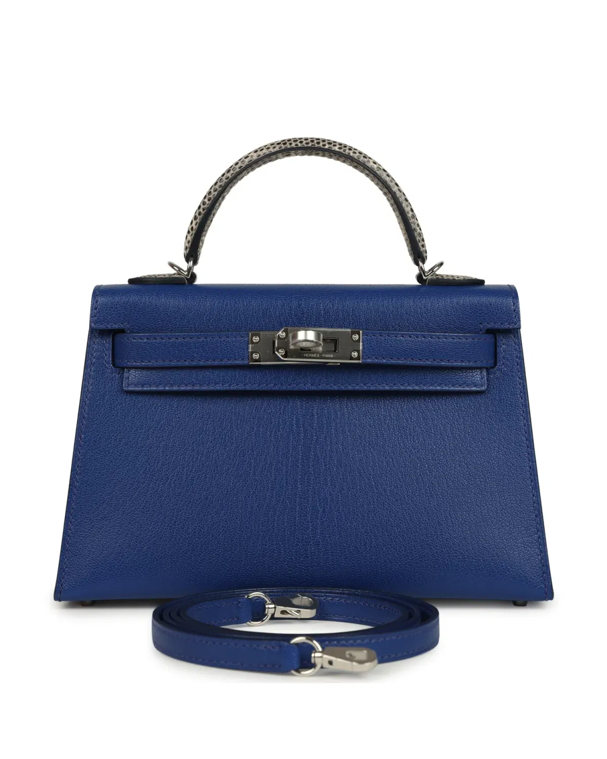 Hermès Mini Kelly Sellier Touch 20, Bleu Royal / Ombré
