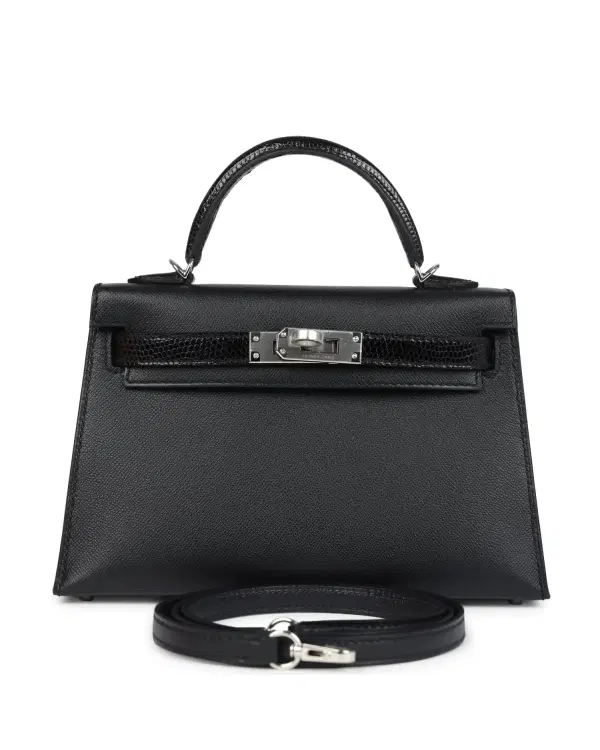 Hermès Mini Kelly Sellier Touch 20, Noir